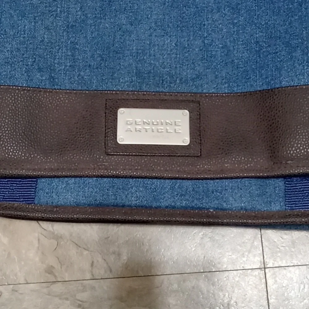 Genuine Article Denim Messenger Bag